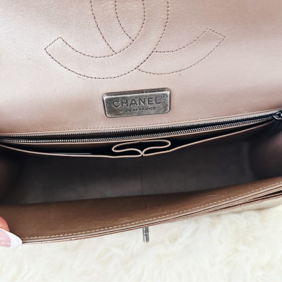 RARE one of a kind EXOTIC rose gold crocodile Chanel jumbo flap bag - Picture 12 of 14